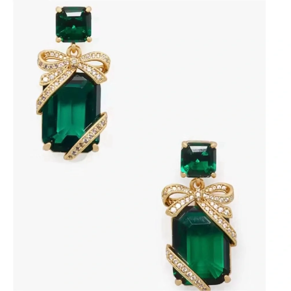 $78 Kate Spade Pave Present Drop Earrings